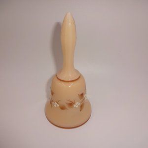 Vintage 1970s Westmoreland L. Drury Bell Almond Beige Brown White Flowers 1978